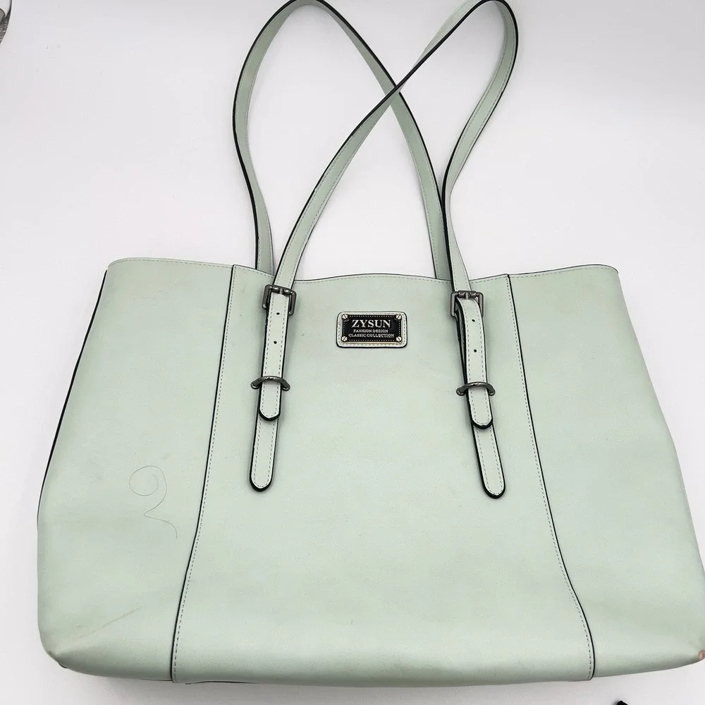 Michael Kors Charlotte Large Women's Tote Handbag - Vista Blue (35F0SCFT3L)